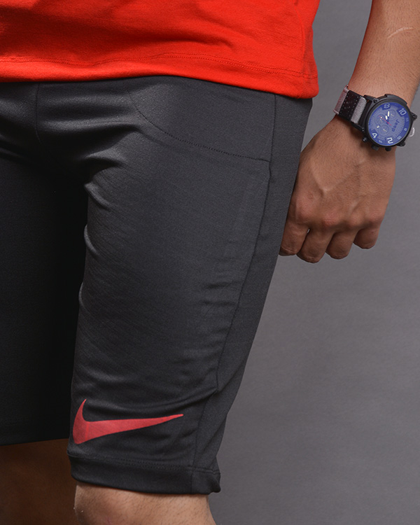 ست تیشرت وشلوارک NIKE طرحHOKO (مشکی-قرمز) مدل 5871