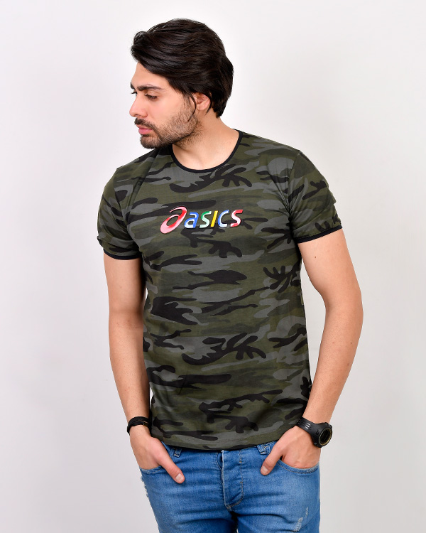 تی شرت مردانه چریکی اسیکس مدل 3102