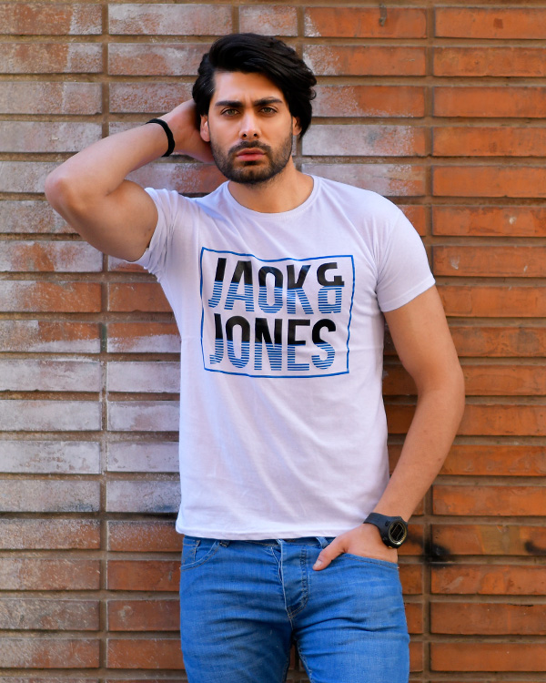 تی شرت مردانه نخی jack & jones مدل 3112