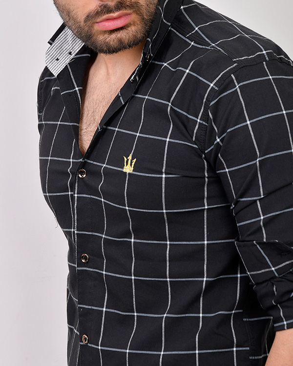 پیراهن مردانه چهارخانه مدل 3133