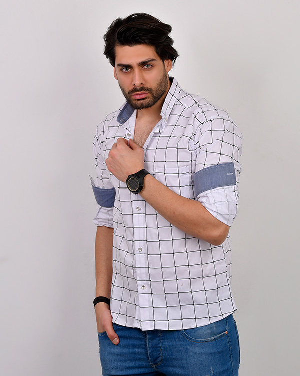 پیراهن مردانه چهارخانه مدل 3126