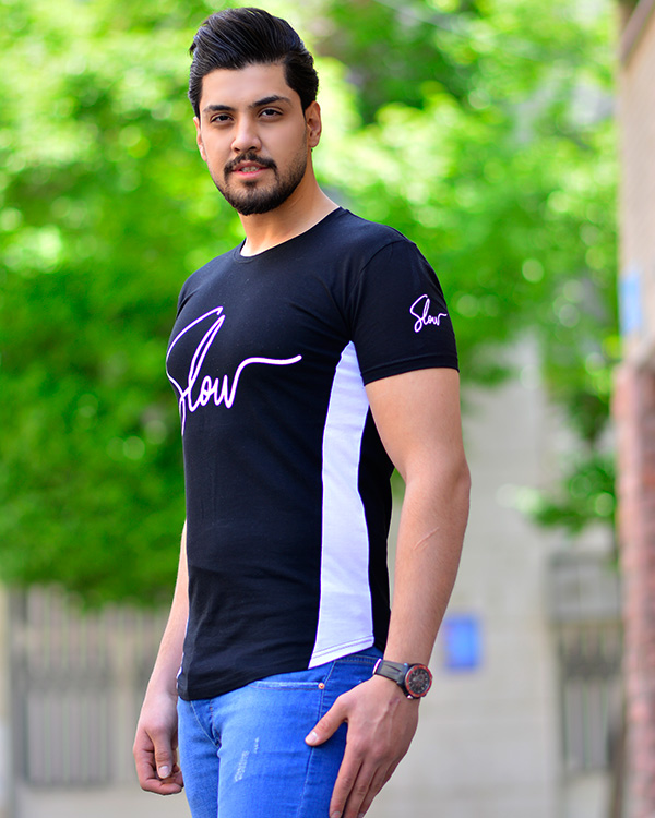 تیشرت مردانه طرح SLOUR مدل 8850