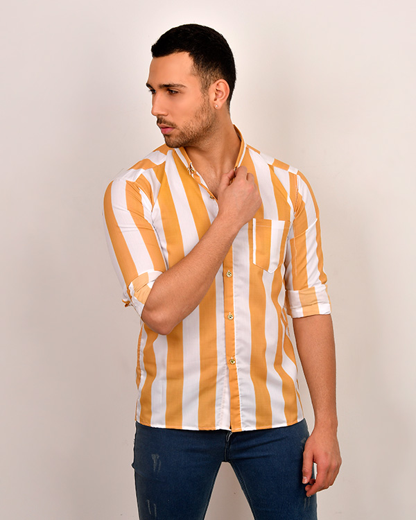 پیراهن مردانه دو رنگ مدل 3245