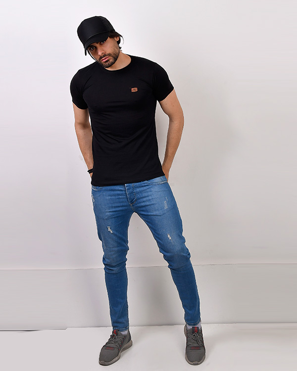 تی شرت ساده یقه گرد adidas مدل 0004