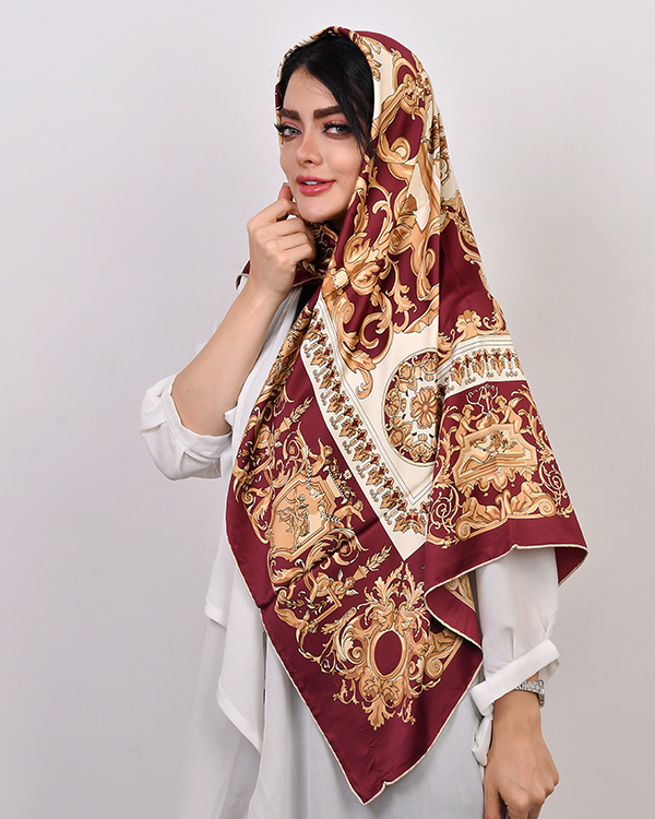 روسری ساتن مدل 0048
