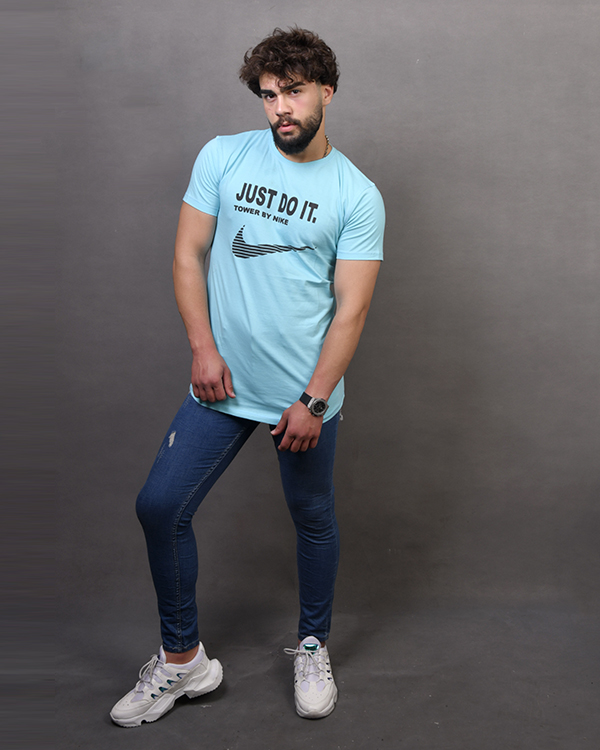 تی شرت مردانه یقه گرد JUST DO IT مدل 0091
