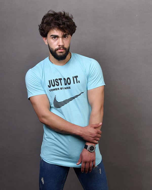 تی شرت مردانه یقه گرد JUST DO IT مدل 0091