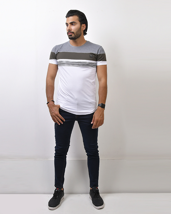 تی شرت یقه گرد مدل 0196