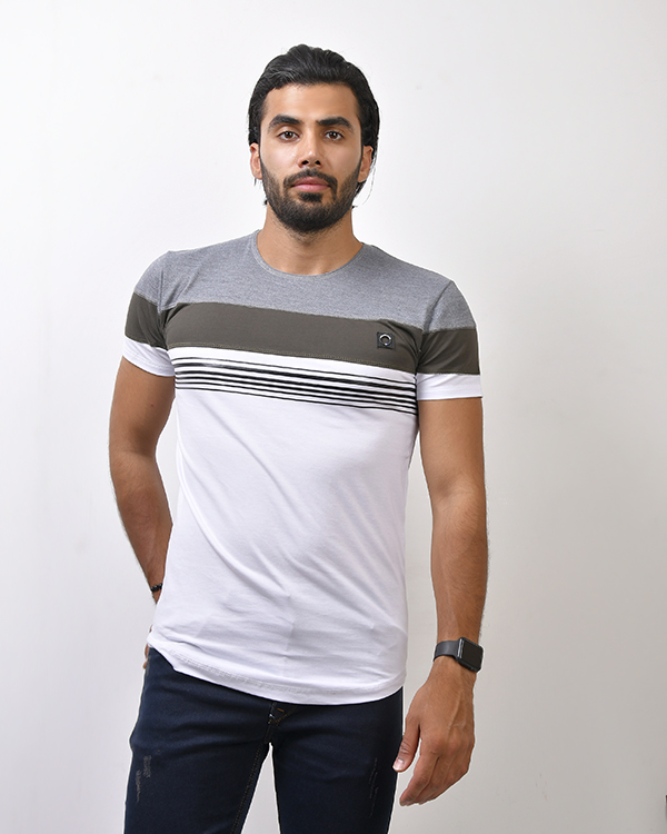 تی شرت یقه گرد مدل 0196