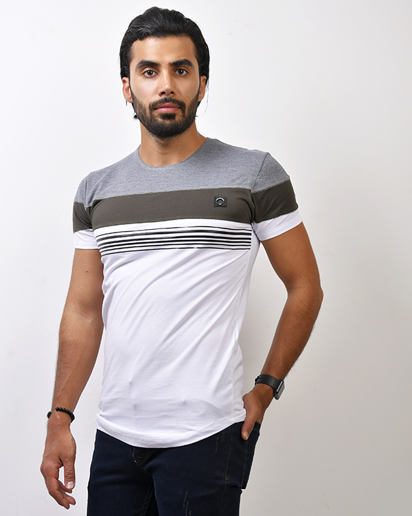 تی شرت یقه گرد مدل 0196