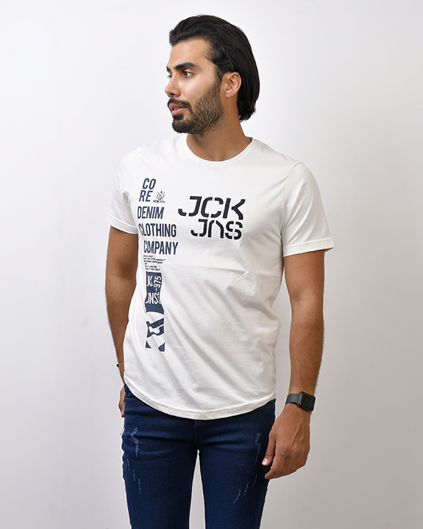 تی شرت مردانه یقه گرد JCK مدل 0194