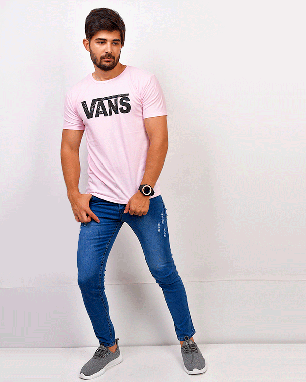 تی شرت مردانه یقه گرد VANS مدل 0345