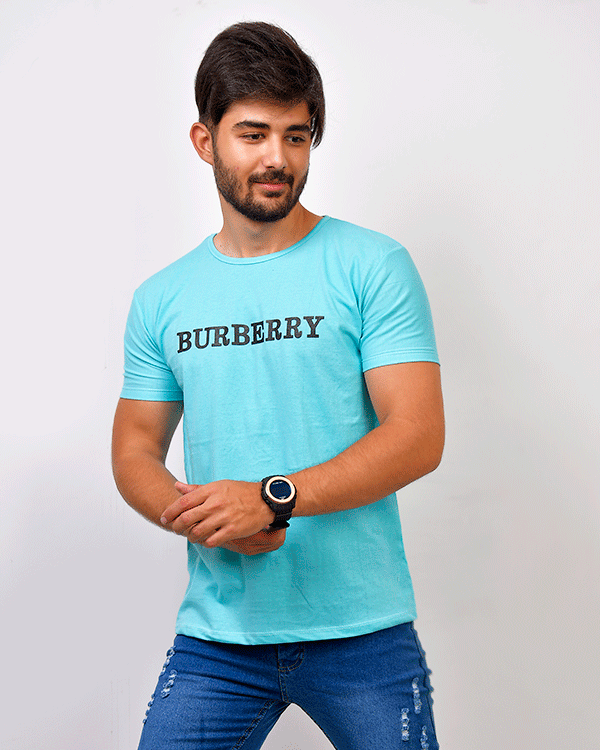 تی شرت مردانه یقه گرد burberry مدل 0351