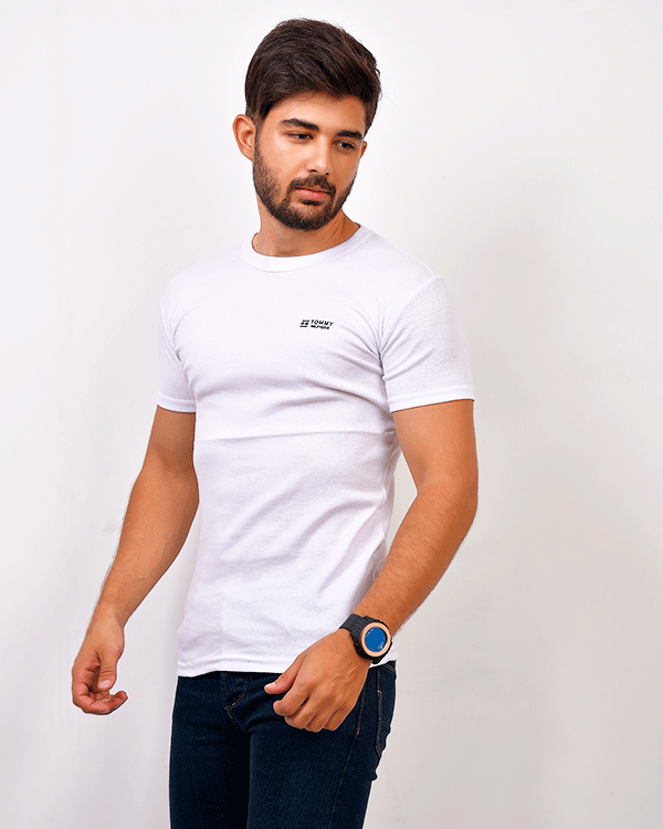 تی شرت یقه گرد مردانه tommy مدل 0346