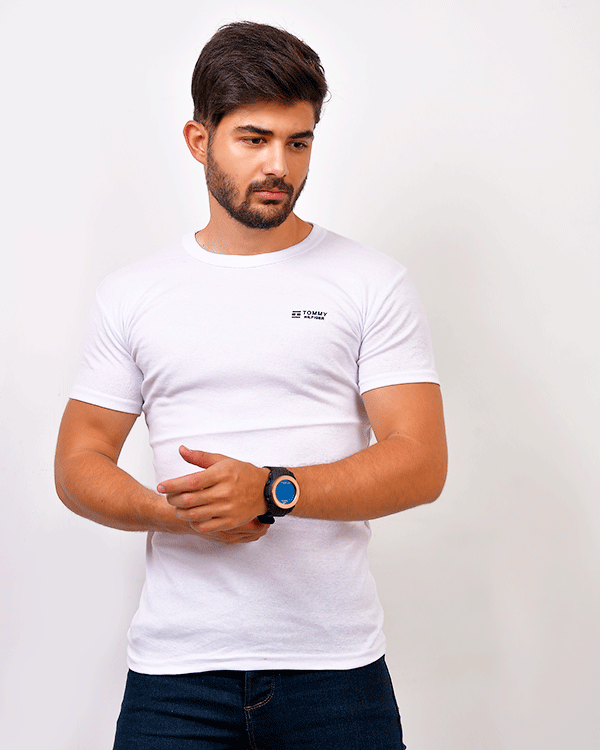 تی شرت یقه گرد مردانه tommy مدل 0346