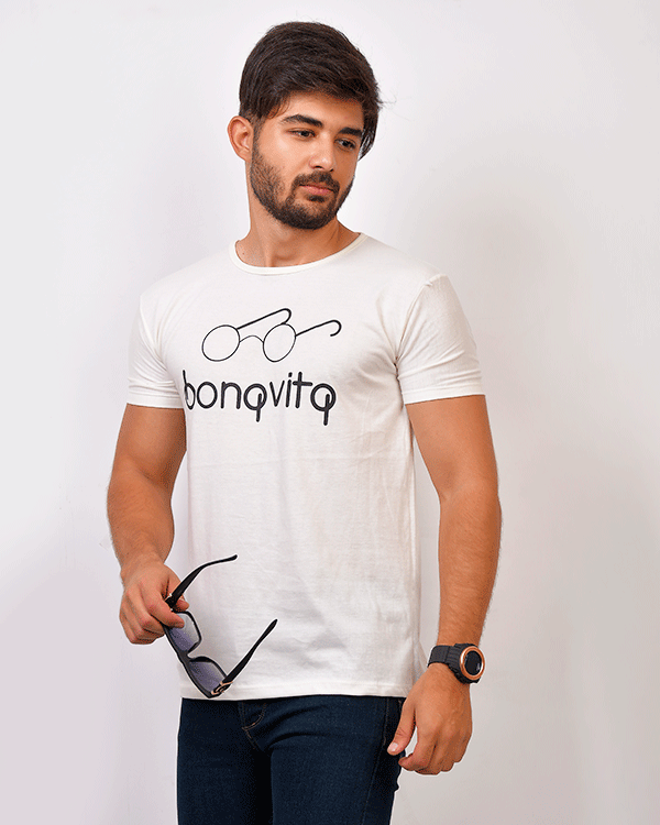 تی شرت مردانه یقه گرد bonqvitq مدل 0347