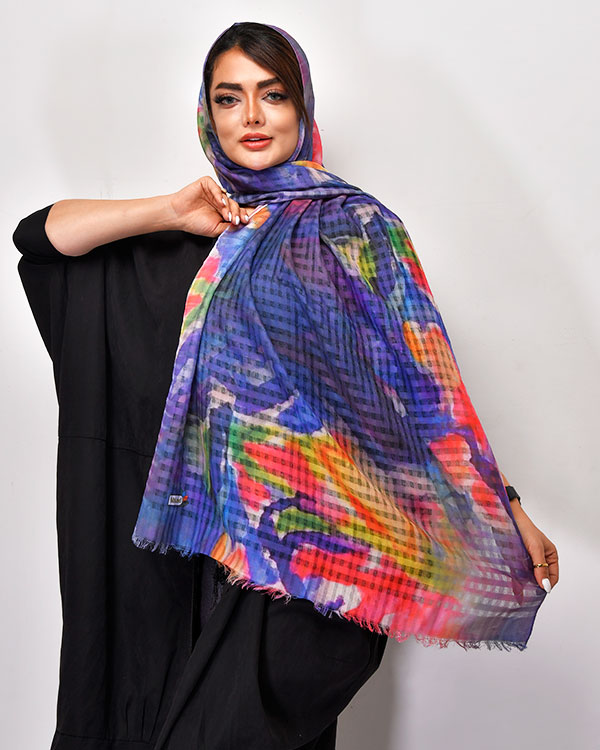 شال دخترانه طرح دار مدل 0380