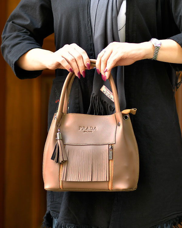 کیف دوشی دخترانه PRADA مدل 0455