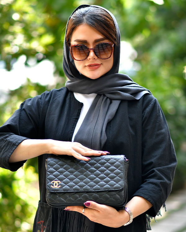کیف پاسپورتی دخترانه چنل طرح لوزی 0448