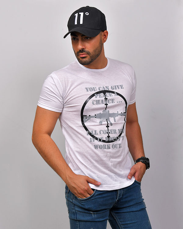 تی شرت مردانه طرح دار مدل 0460