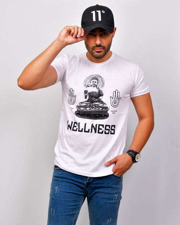 تی شرت مردانه طرح بودا مدل 0461