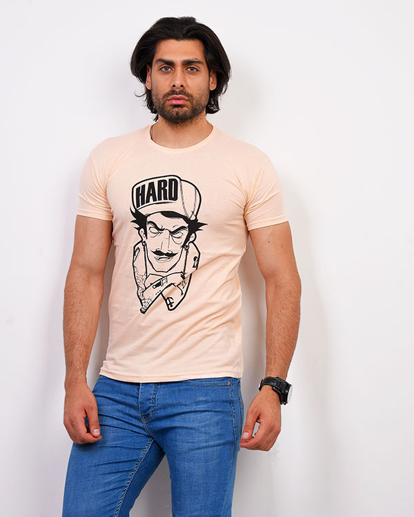 تی شرت مردانه طرح HARDمدل 0477