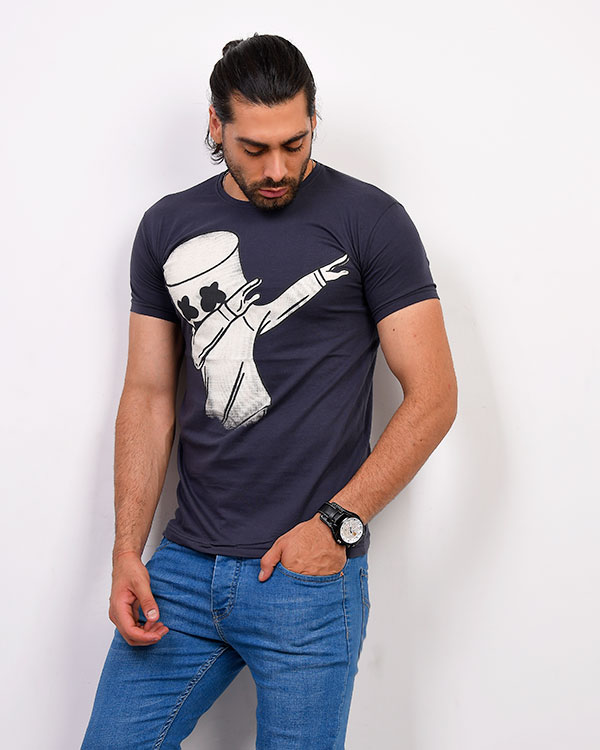 تی شرت مردانه طرح آدمک مدل 0478