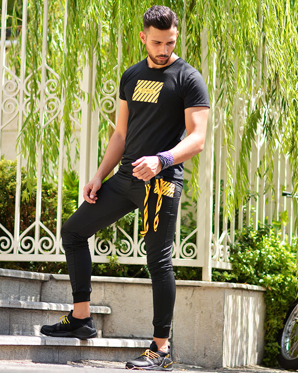 ست تیشرت و شلوار مردانه OFF WHITE مدل 5027