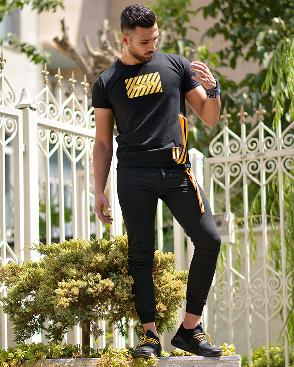 ست تیشرت و شلوار مردانه OFF WHITE مدل 5027