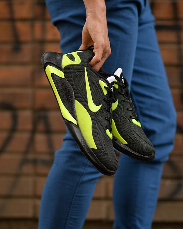 کفش مردانه NIKE طرحDIMAS مشکی فسفری مدل 8888