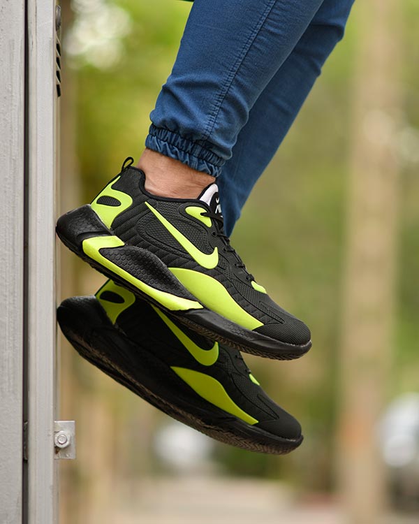 کفش مردانه NIKE طرحDIMAS مشکی فسفری مدل 8888