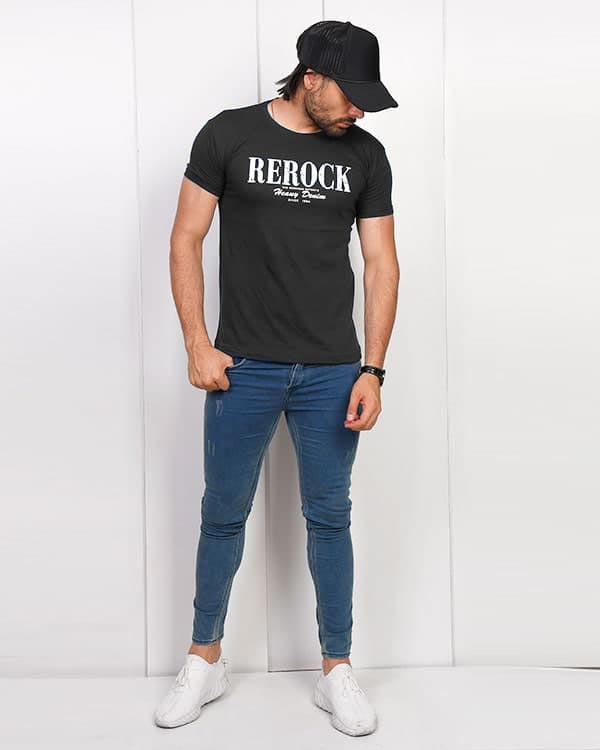 تی شرت مردانه REROCKمدل مدل 3002 