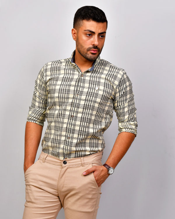 پیراهن مردانه خطی مدل 0539