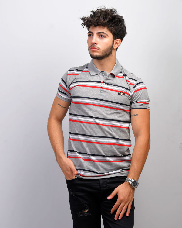 تی شرت یقه دار مدل 7090