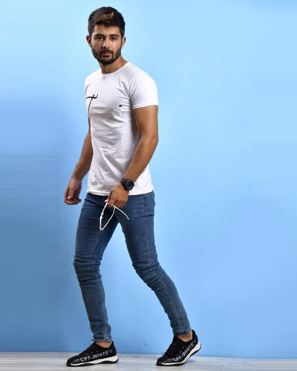 تی شرت مردانه یقه گرد tommy مدل 0887