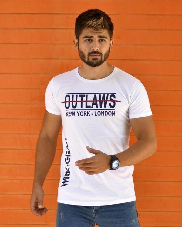 تی شرت مردانه outlaws مدل 0888
