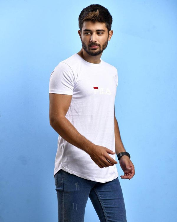 تی شرت مردانه یقه گرد fila مدل 0889