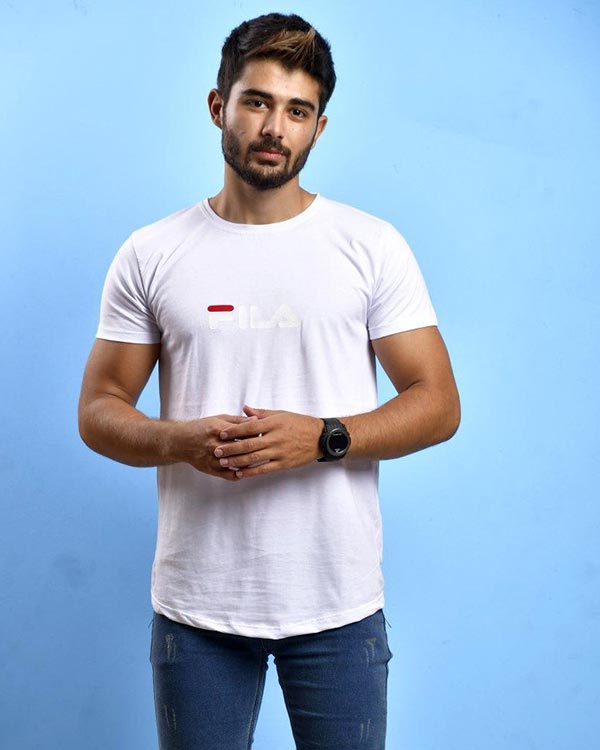 تی شرت مردانه یقه گرد fila مدل 0889
