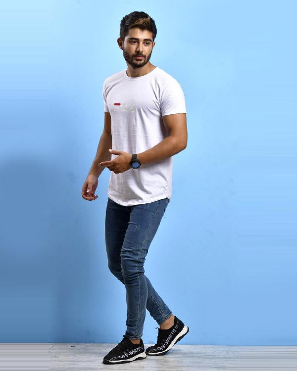 تی شرت مردانه یقه گرد fila مدل 0889