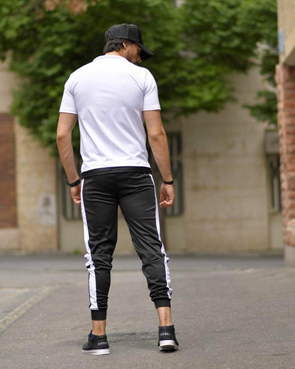 ست تیشرت و شلوار مردانه OFF WHITE طرح MAZOمدل 2550