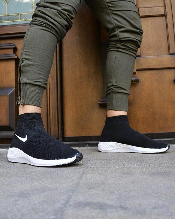 کفش ساقدار بافتی مردانه NIKE طرح ZOTO مدل 3652