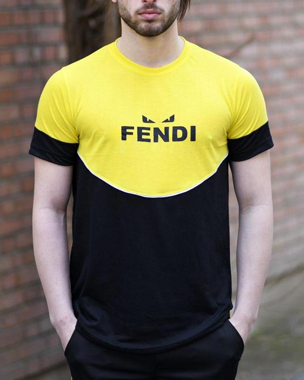 ست تیشرت و شلوار مردانه fendi طرح RISTA مدل 9588