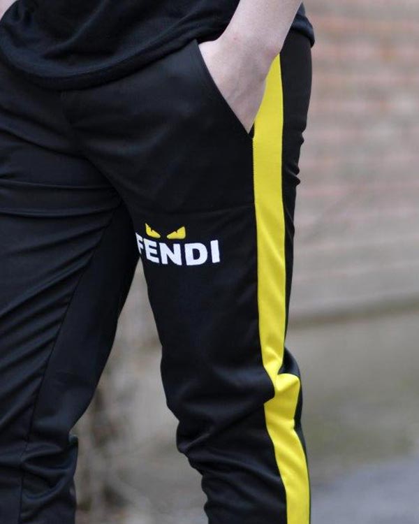 ست تیشرت و شلوار مردانه fendi طرح RISTA مدل 9588