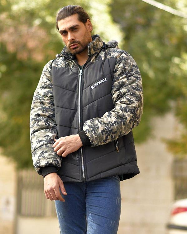 کاپشن مردانه چریکی مدل 8514