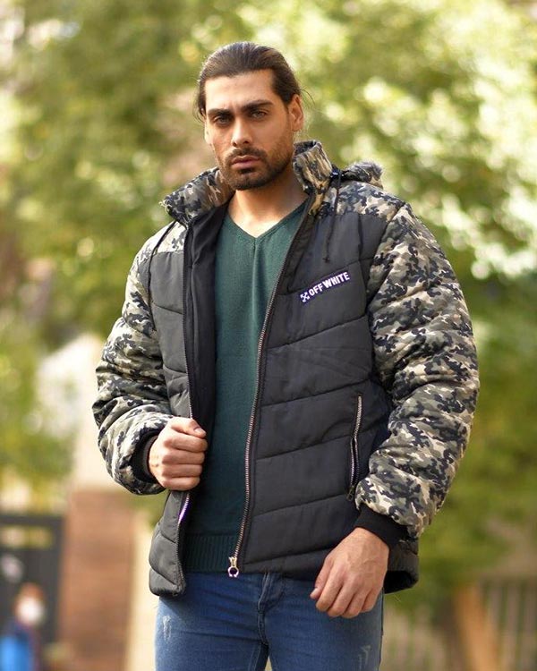 کاپشن مردانه چریکی مدل 8514