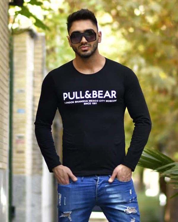 تی شرت آستین بلند مردانه مدل 0365