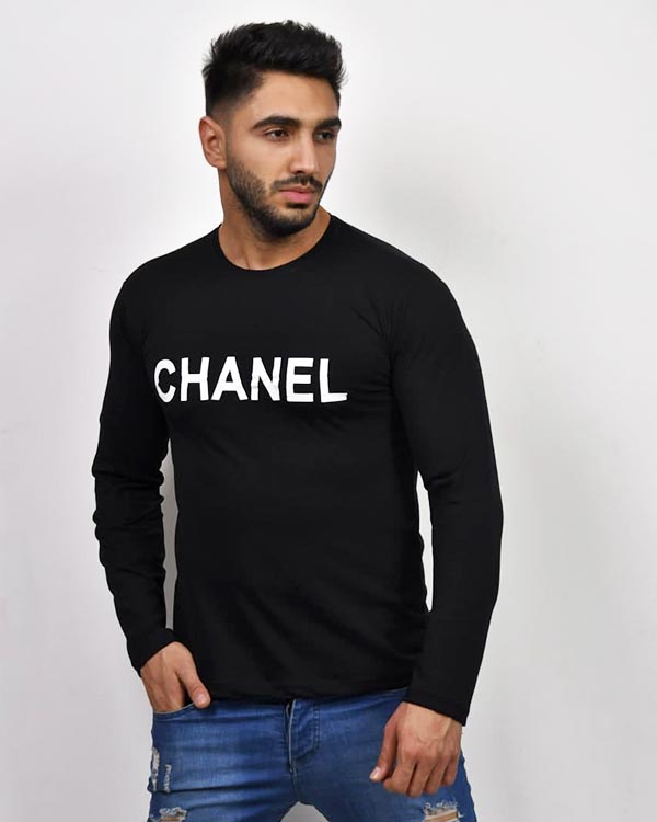 تی شرت مردانه آستین بلند CHANEL مدل 0367