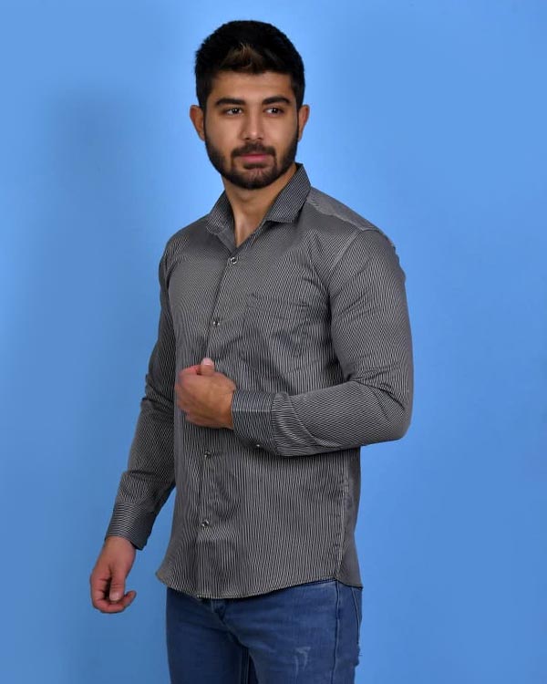 پیراهن مردانه راه راه مدل 0557