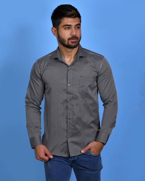 پیراهن مردانه راه راه مدل 0557