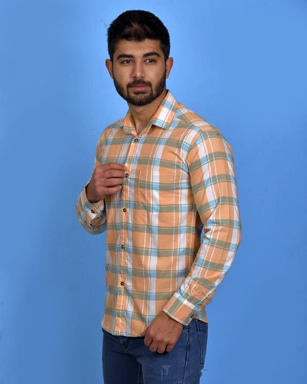 پیراهن مردانه تک جیب مدل 0250 